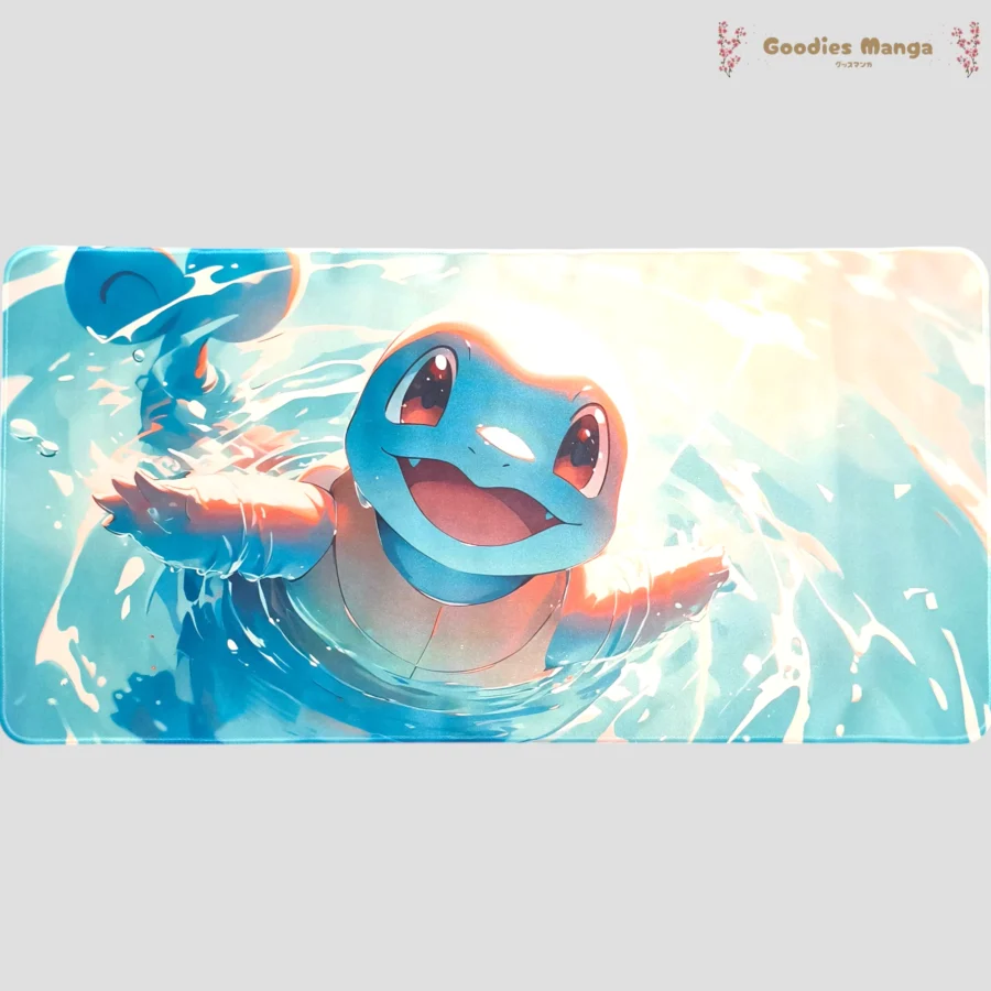Tapis de souris Carapuce eau plongee Pokémon 60x30