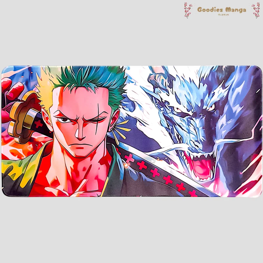 Tapis de souris Zoro Dragon Slash One Piece 60x30